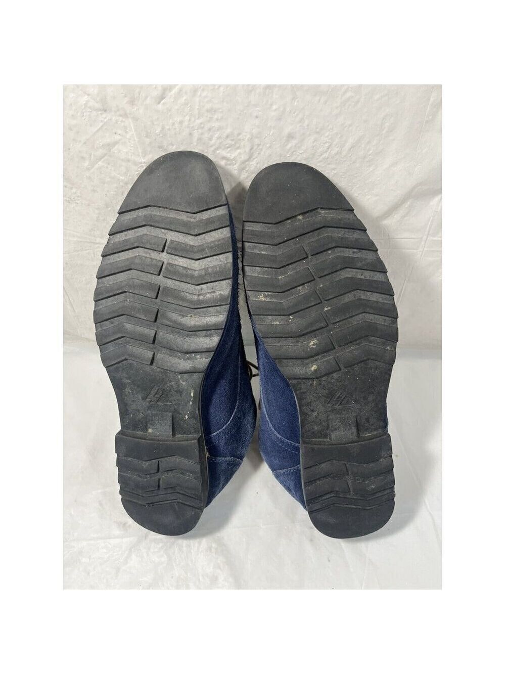 iLoveSIA Men's Blue Suede Tan Accents Oxford Shoes Sz 9 - Picture 6 of 16